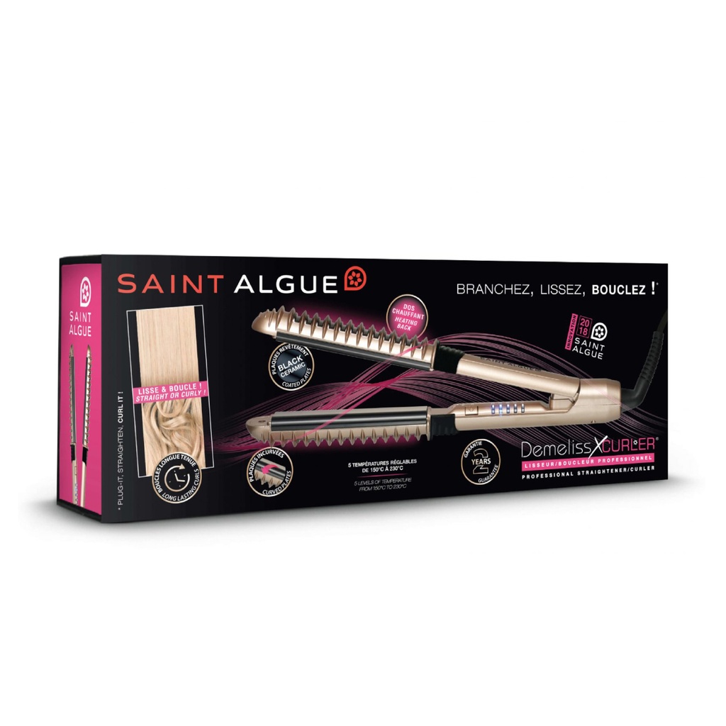 SAINT ALGUE Demeliss Xcurler - Lisseur boucleur professionnel