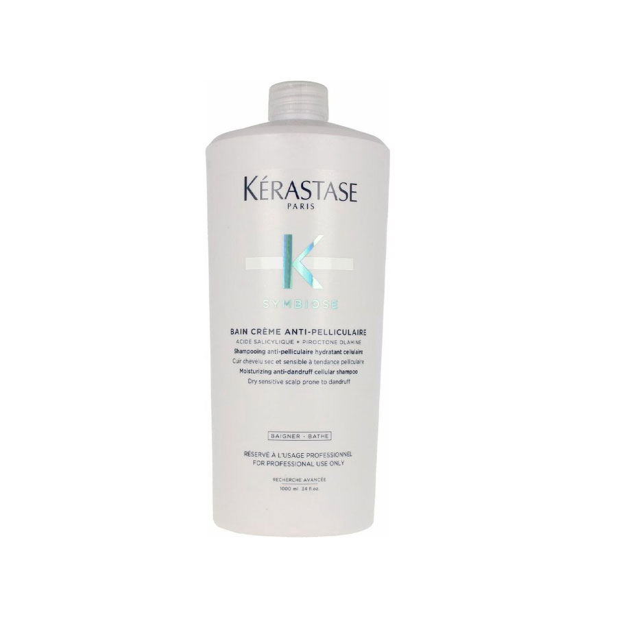 KERASTASE Symbiose Bain Crème Anti-Pelliculaire - Shampooing anti-pelliculaire hydratant cellulaire pour cuir chevelu sec et sensible, à tendance pelliculaire