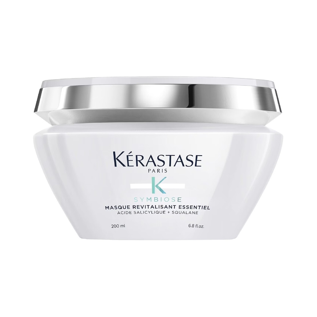 KERASTASE Symbiose Masque Revitalisant Essentiel - Masque anti-pelliculaire pour cheveux abîmés à tendance pelliculaire