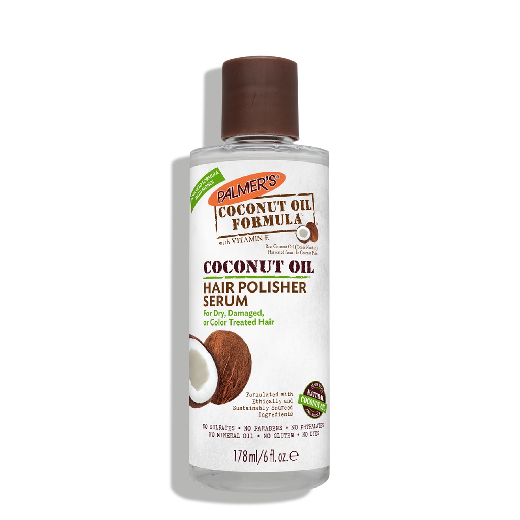 PALMER'S Coconut Oil Formula Hair Polisher Serum - Sérum coiffant hydratant pour cheveux secs ou abîmés - 178ml