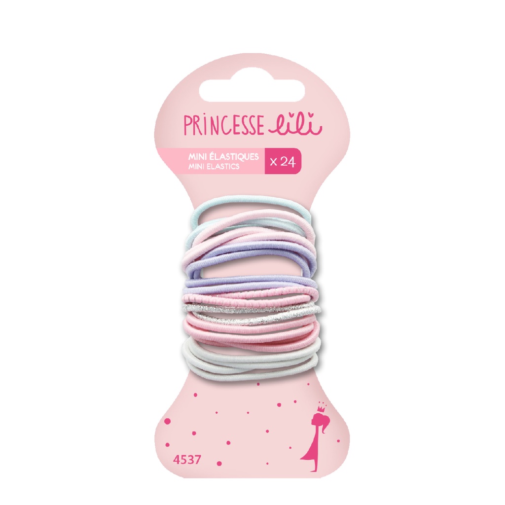 PRINCESSE LILI  Accessoires Cheveux - 24 mini-élastiques fins