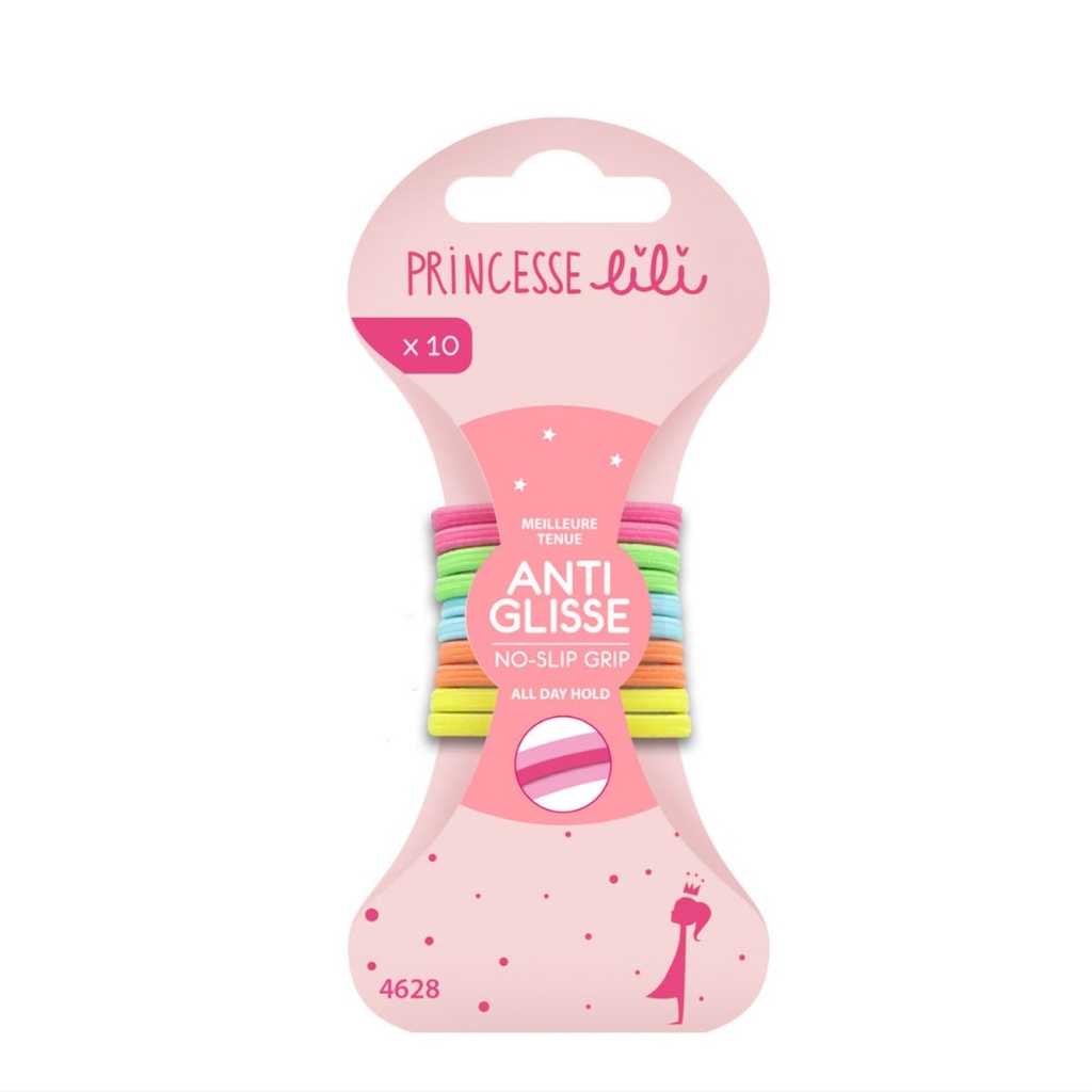 PRINCESSE LILI  Accessoires Cheveux - 10 élastiques anti-glisse