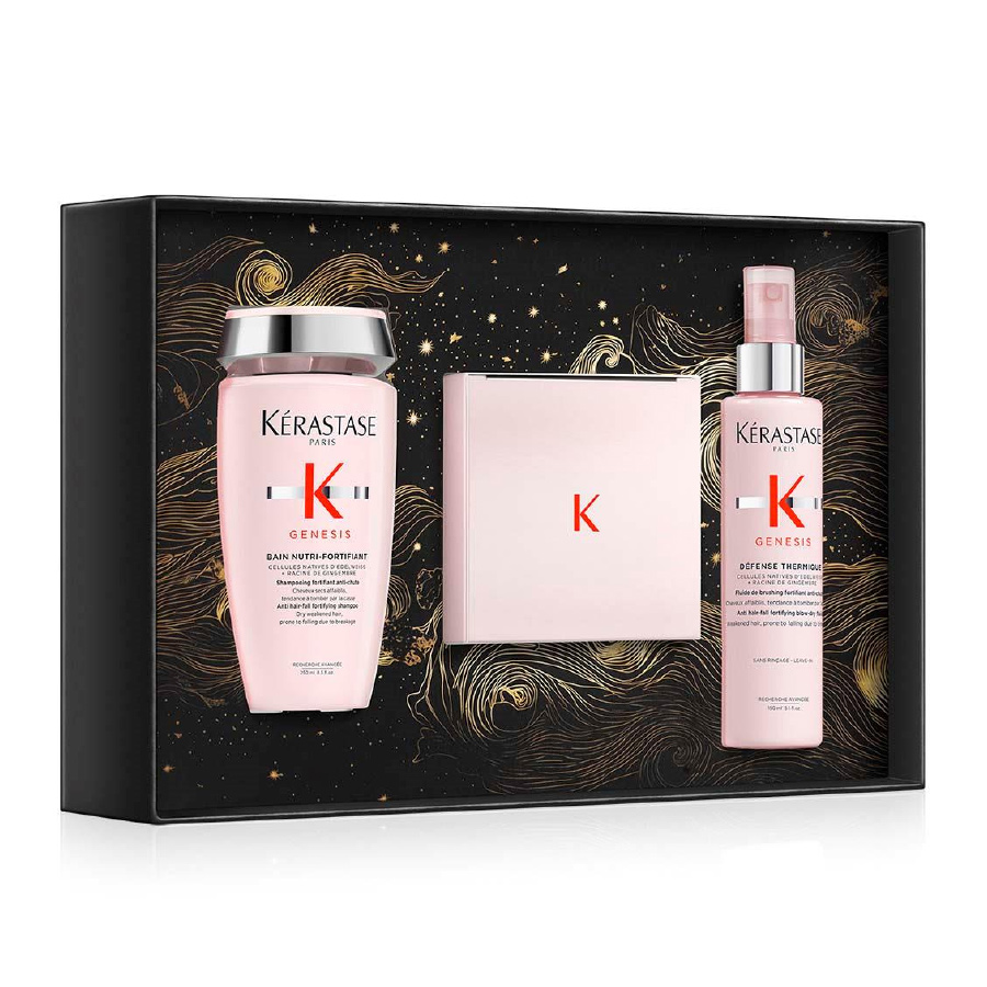 KERASTASE Coffret Genesis Édition Holidays 2024 - Coffret anti-chute pour cheveux fins
