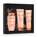 KERASTASE Coffret Discipline Édition Holidays 2024 - Coffret de soins anti-frisottis pour cheveux bouclés ou frisés