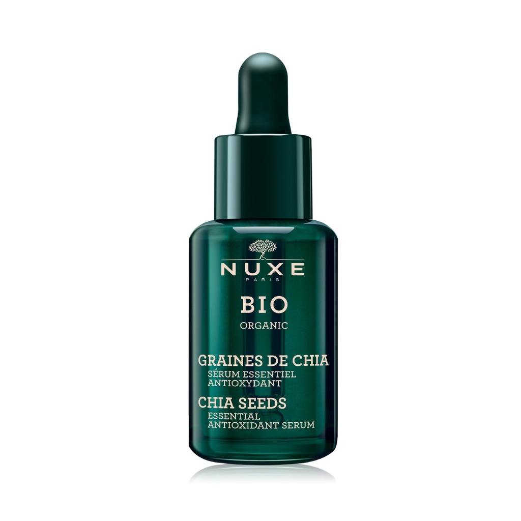 NUXE Bio Organic Graines De Chia - Sérum essentiel anti-oxydant visage tous types de peaux - 30ml