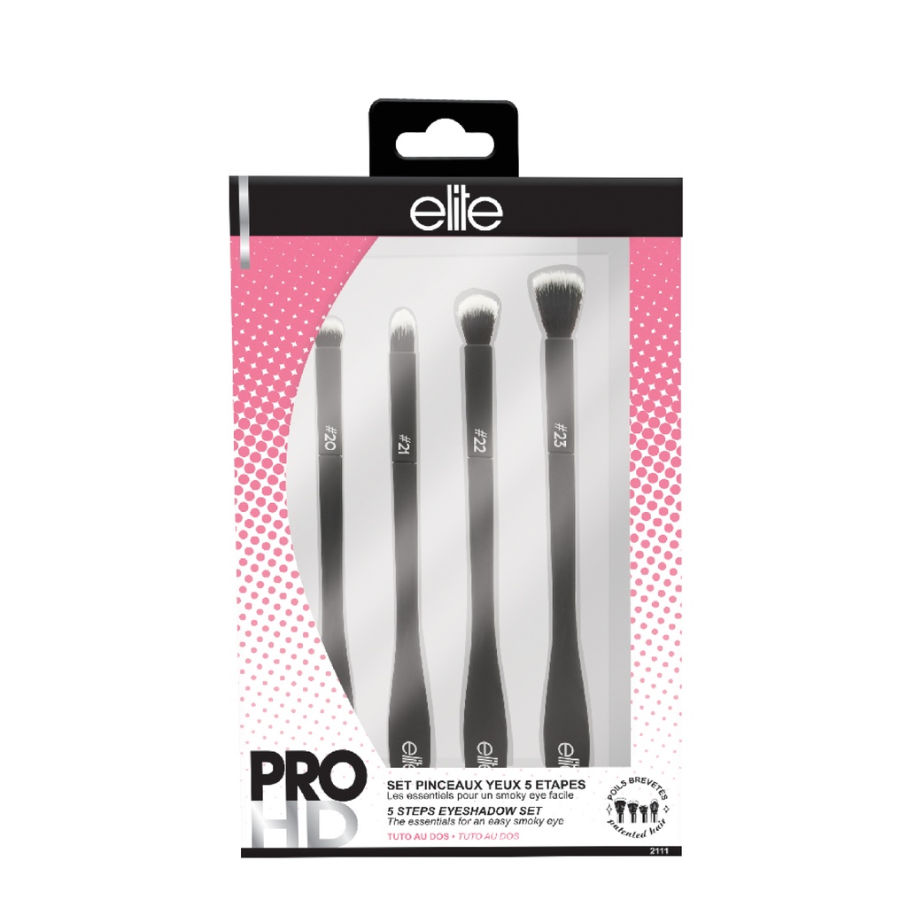 ELITE Pro HD - Set pinceaux yeux 5 étapes