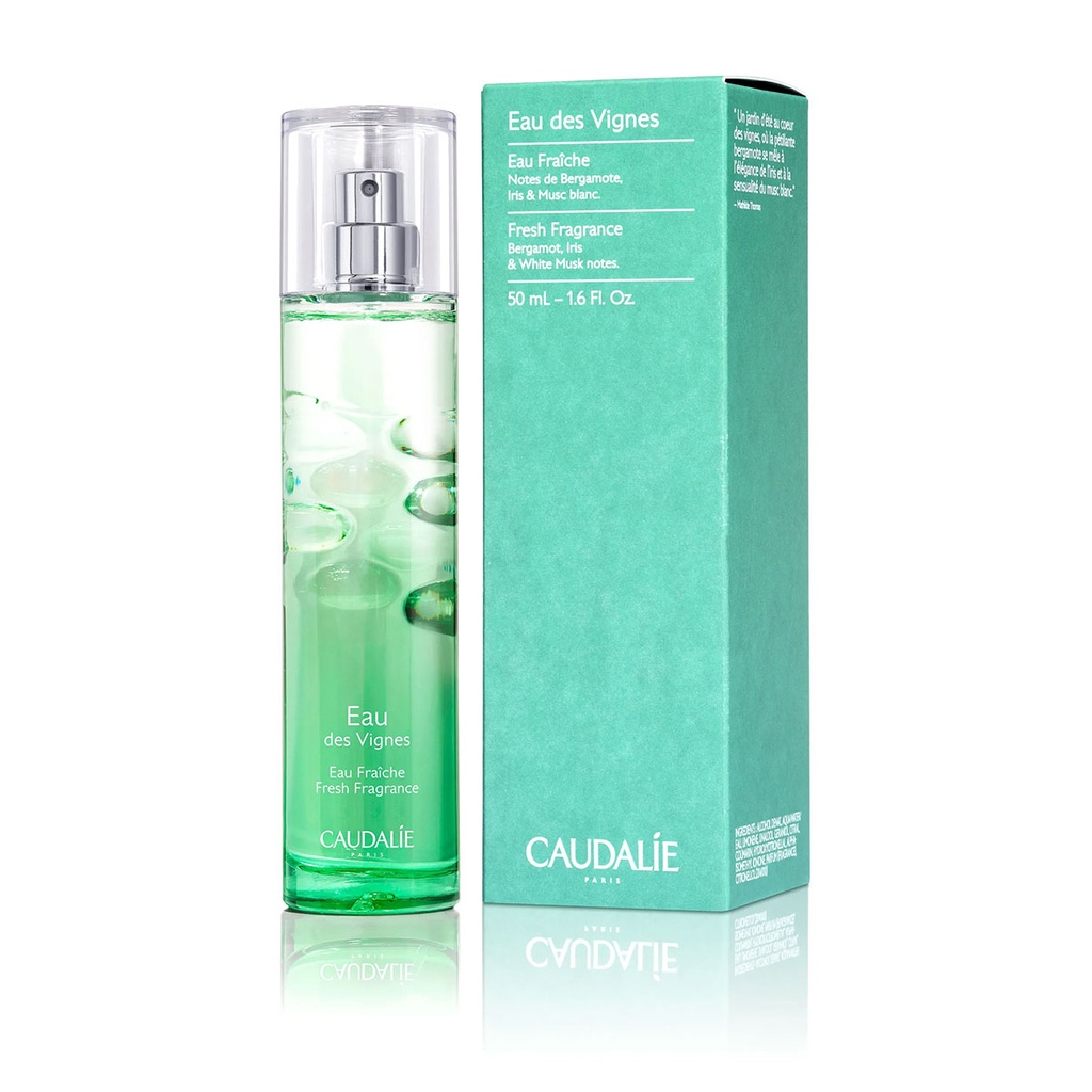 CAUDALIE Eau des Vignes - Eau Fraîche parfumée pour tous types de peaux - 50ml