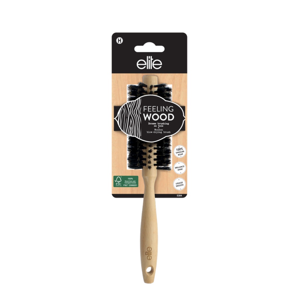 ELITE Feeling Wood - Brosse brushing en bois