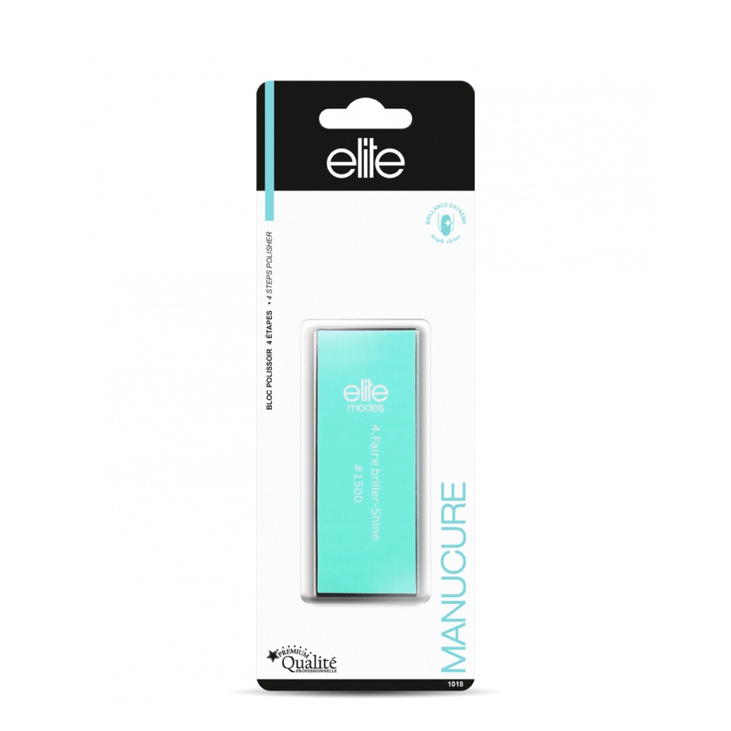 ELITE Accessoires Manucure - Bloc polissoir 4 étapes