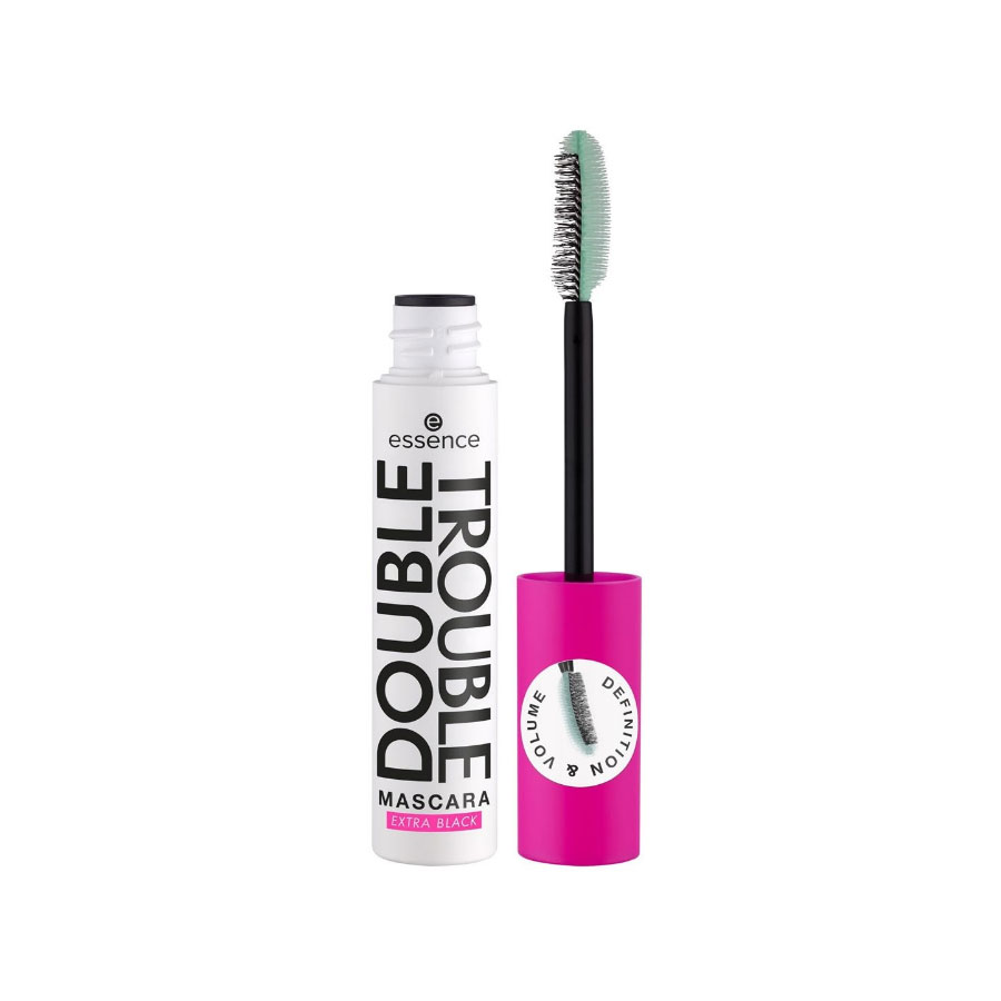 ESSENCE Double Trouble Mascara Extra-Black - Mascara extra noir volumisant