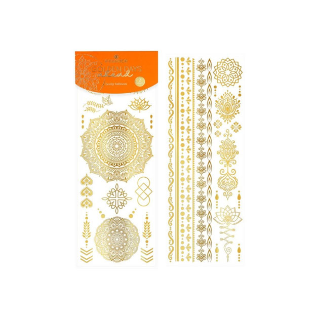 ESSENCE Golden Days Ahead - Tatouages temporaires pour le corps