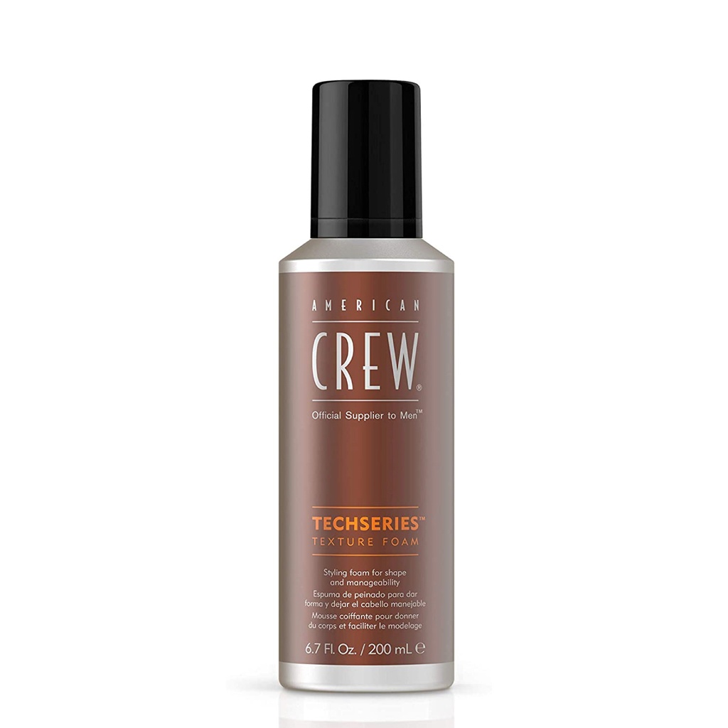 AMERICAN CREW Techseries Texture Foam - Mousse coiffante pour faciliter le modelage - 200ml