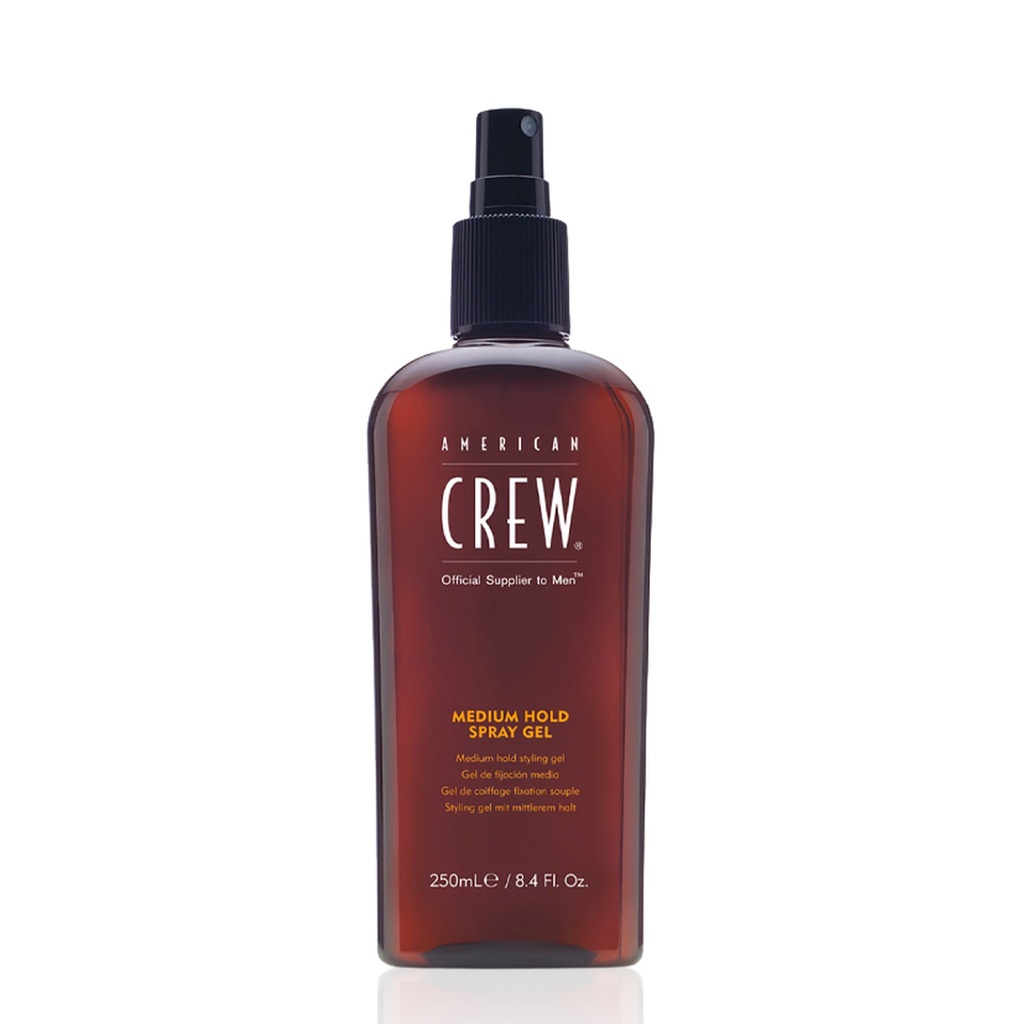 AMERICAN CREW Medium Hold Spray Gel - Gel de coiffage fixation souple - 250ml