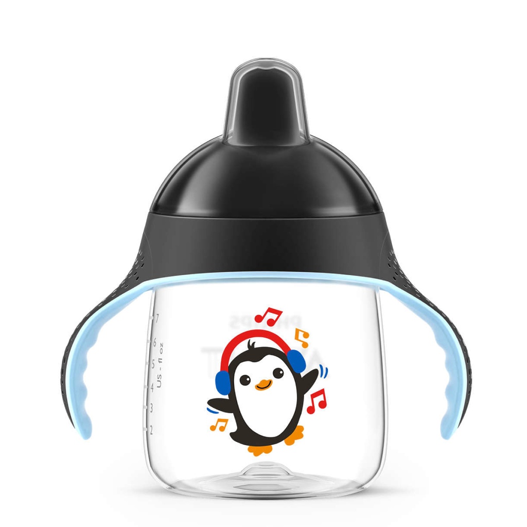 AVENT Tasse à bec - 12 mois et + anti-fuites 260ml - Noir