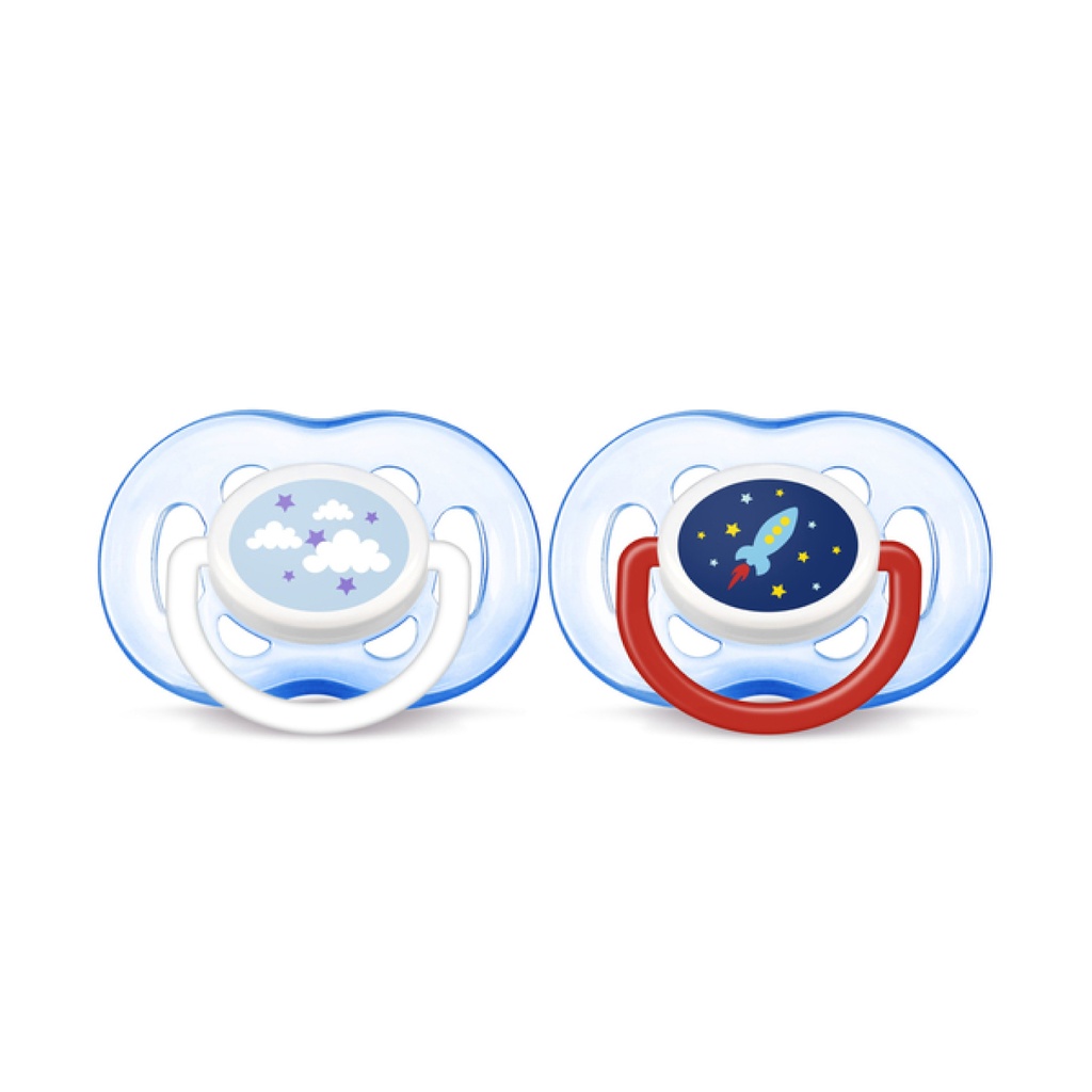 AVENT FreeFlow - Lot de 2 sucettes orthodontiques 18 mois et +