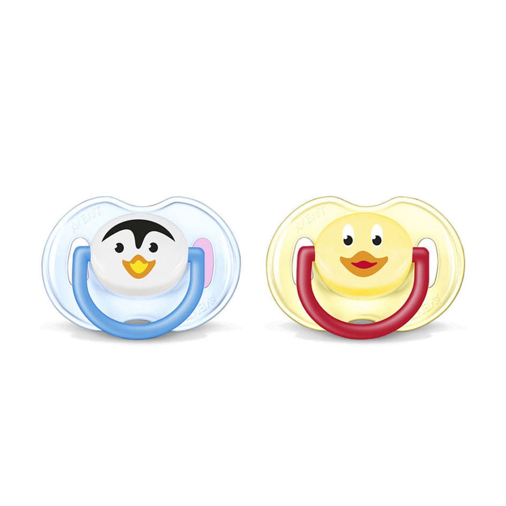 AVENT Fashion - Lot de 2 sucettes orthodontiques décorées 0 à 6 mois