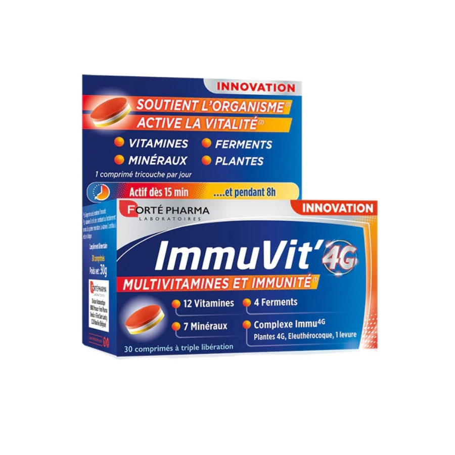 FORTE PHARMA ImmuVit'4G Multivitamines et Immunité - 30 comprimés