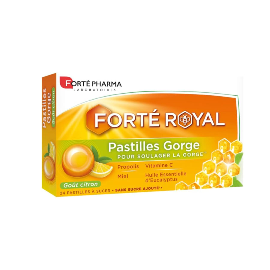 FORTE PHARMA Forté Royal - Pastilles gorge sans sucre ajouté - 24 unités