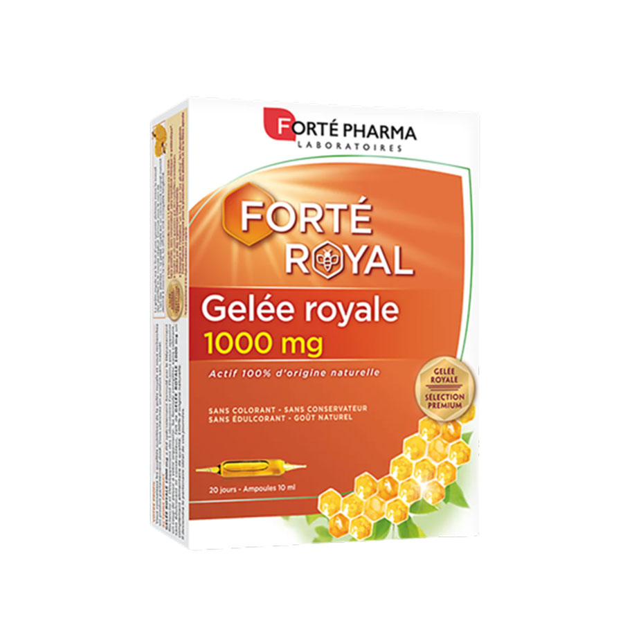 FORTE PHARMA Forté Royal - Complément alimentaire énergisant à la gelée royale 1000mg - 20 ampoules