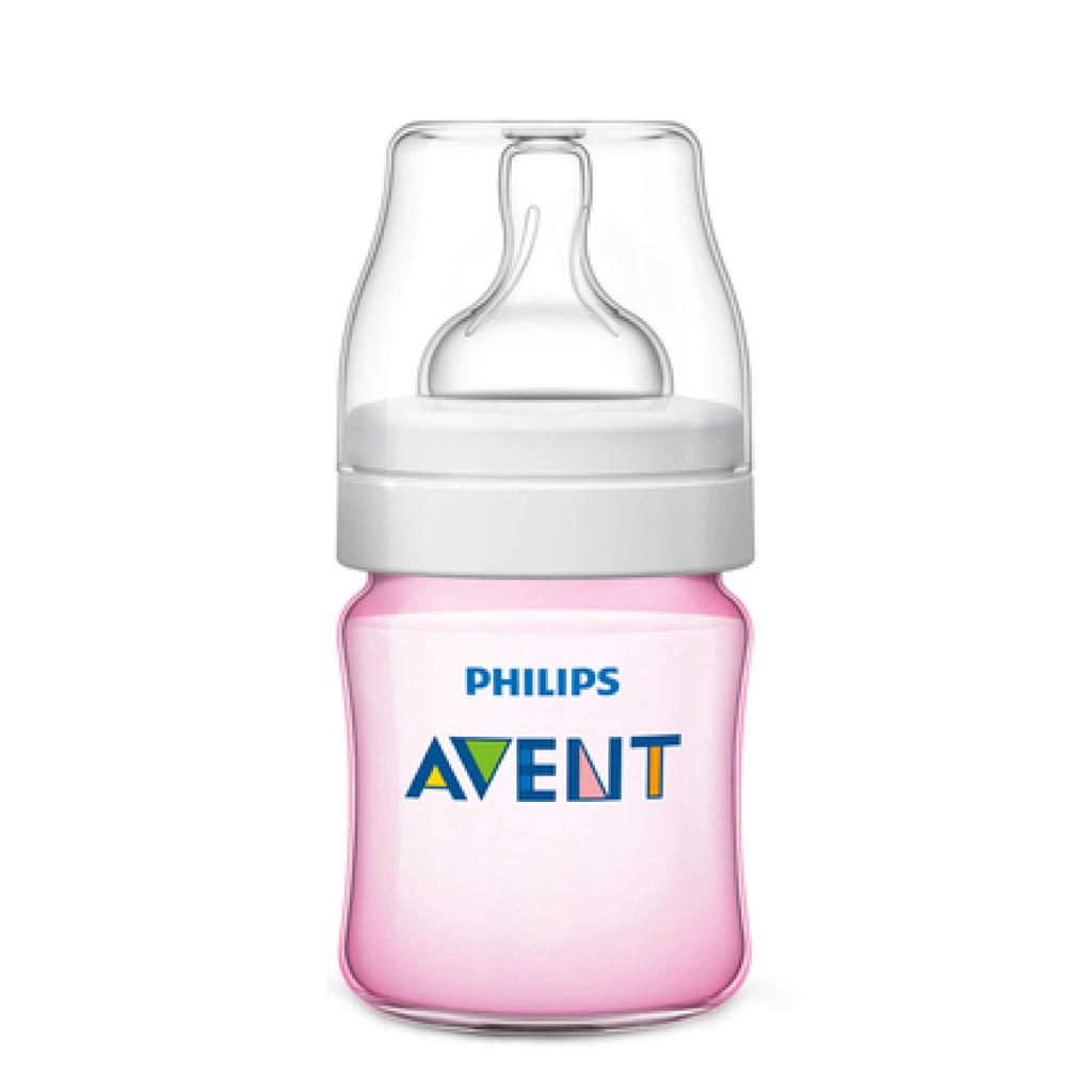AVENT Classic + - Biberon système anti-coliques 0 mois et + 125ml Fille