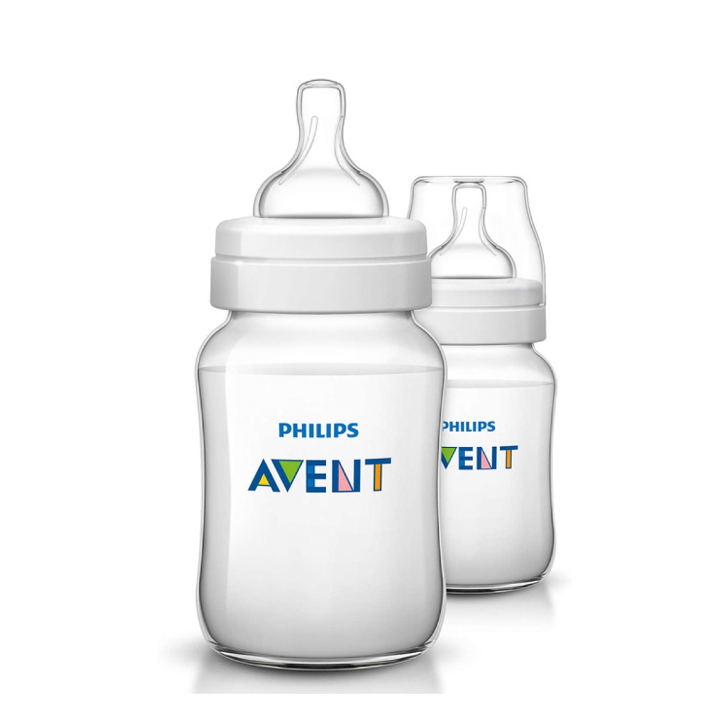 AVENT Classic + - 2 biberons système anti-coliques 0 mois et + 260ml