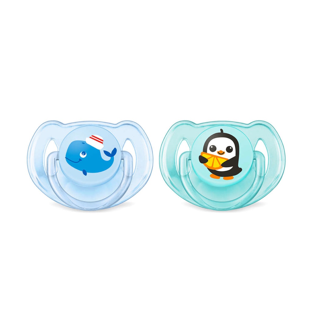 AVENT Classic - Lot de 2 sucettes classiques orthodontiques 6 à 18 mois