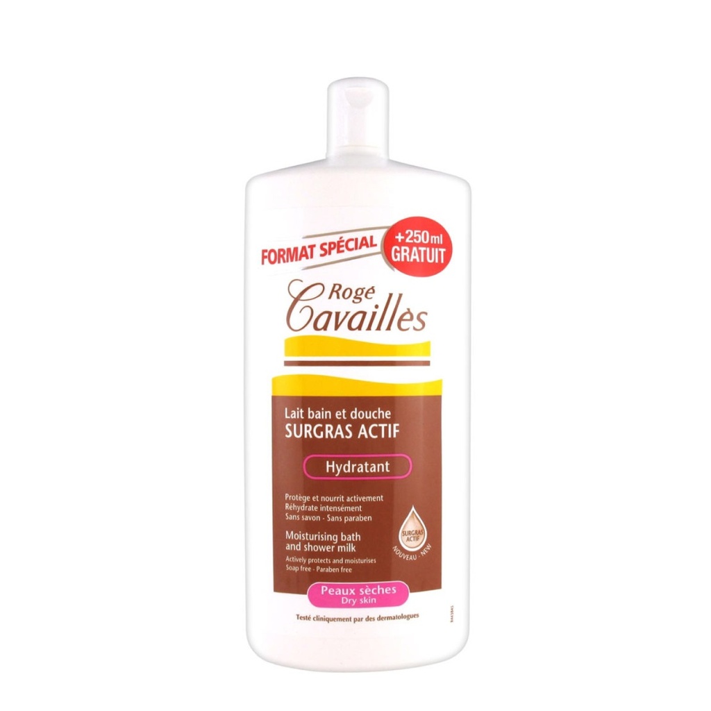 ROGÉ CAVAILLES Surgras Actif  - Lait bain et douche hydratant