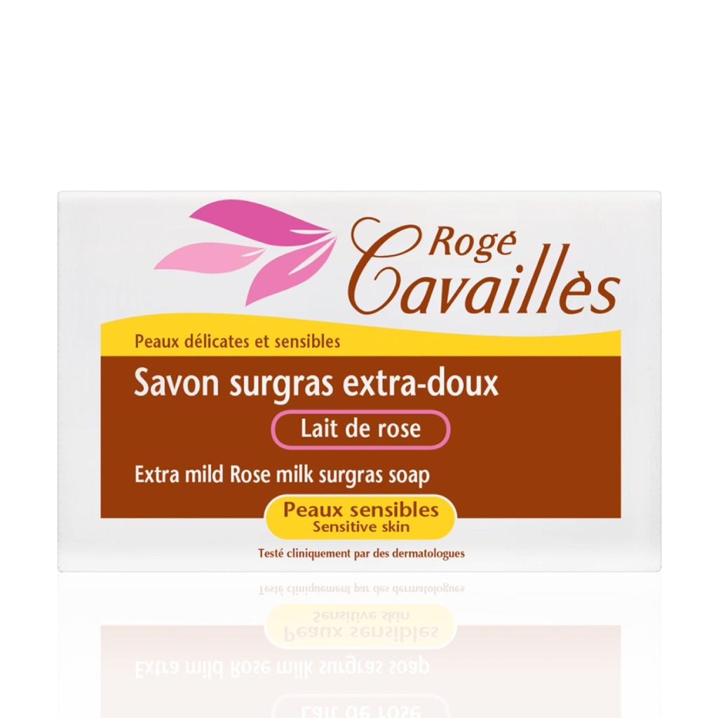ROGÉ CAVAILLES Savon Surgras Extra-Doux - Lait de rose peaux délicates et sensibles