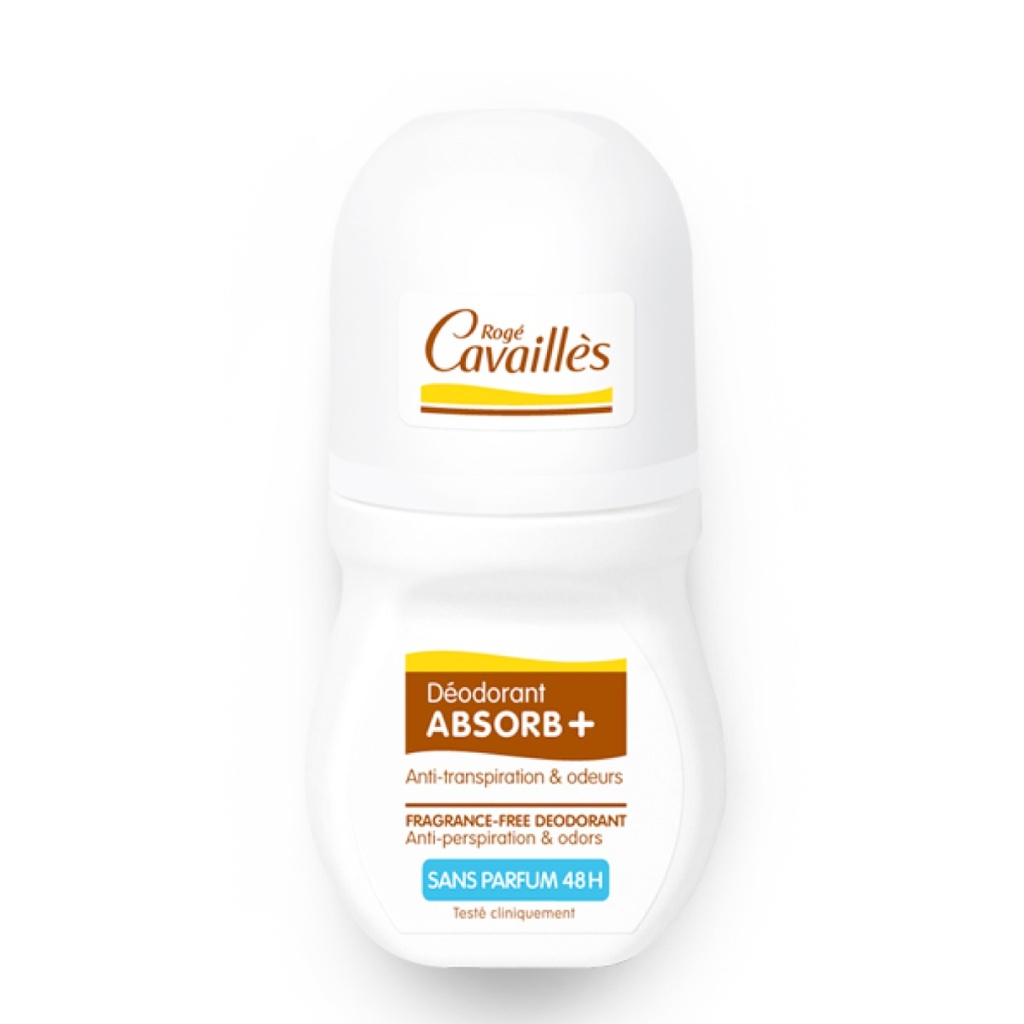 ROGÉ CAVAILLES Absorb + - Déodorant roll-on sans parfum 48h