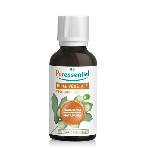 [PRSD53.HVEE28] PURESSENTIEL Macadamia Bio - Huile végétale - 30ml