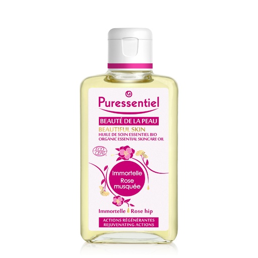 [PRSD50.HSB100] PURESSENTIEL Beauté de la peau - Huile de soin bio immortelle et rose musquée - 100ml