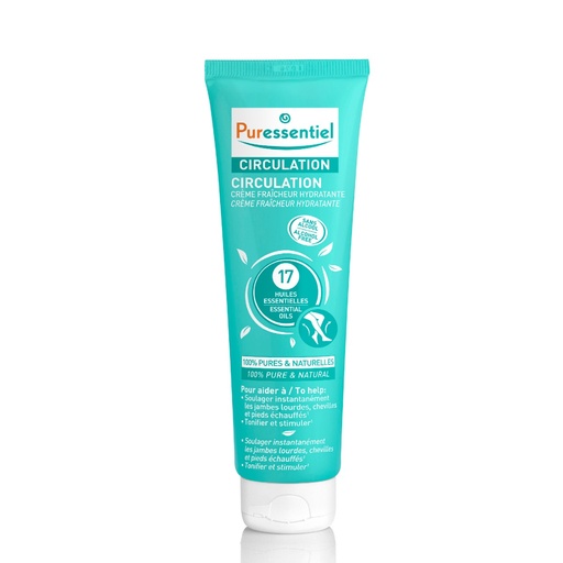 [PRSD47.CFH100] PURESSENTIEL Circulation - Crème fraîcheur hydratante aux 17 huiles essentielles - 100ml