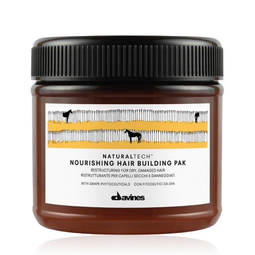 [DAVE49.SRS250] DAVINES Naturaltech Nourishing Building Pak - Soin restructurant pour cheveux secs et abîmés - 250ml