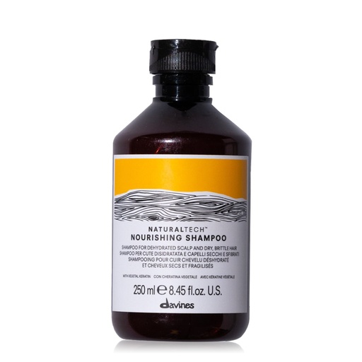 DAVINES Naturaltech Nourishing Shampoo - Shampooing hydratant pour cheveux secs et fragilisés