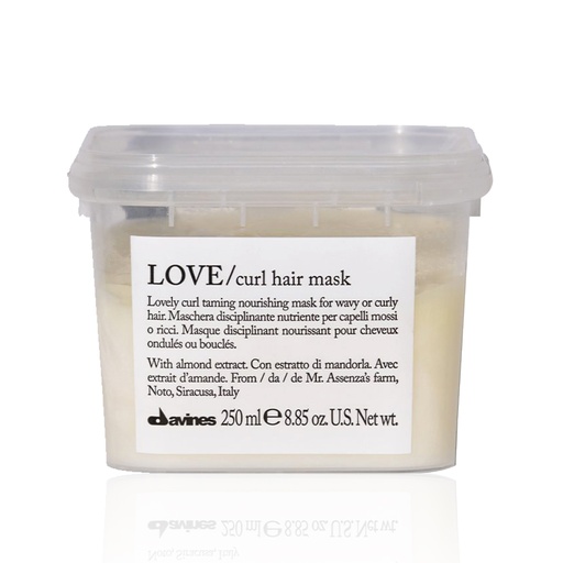 DAVINES Love Curl Hair Mask - Masque disciplinant nourrissant pour cheveux ondulés ou bouclés