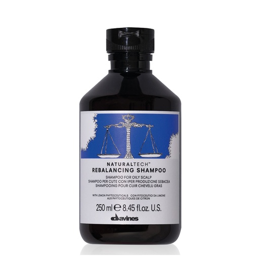 DAVINES Naturaltech Rebalancing Shampoo - Shampooing pour cuir chevelu gras