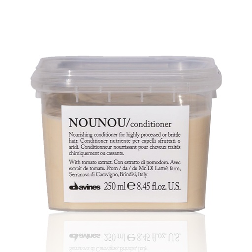 DAVINES Nounou Condtioner  - Après-shampooing nourrissant pour cheveux traités chimiquement ou cassants