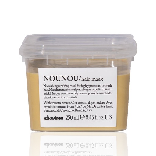 DAVINES Nounou Hair Mask - Masque nourrissant réparateur pour cheveux traités chimiquement ou cassants