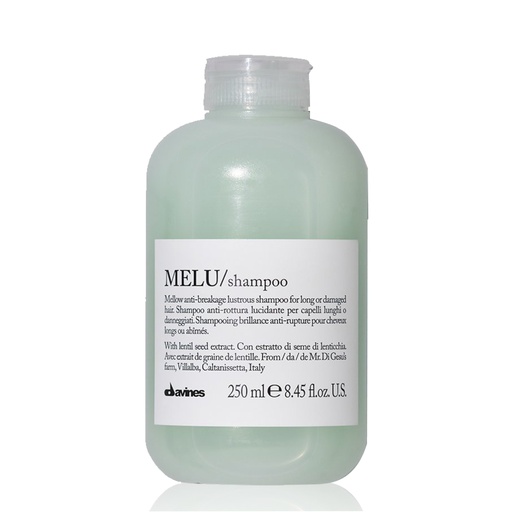 DAVINES Melu Shampoo - Shampooing brillance anti-rupture pour cheveux longs ou abîmés