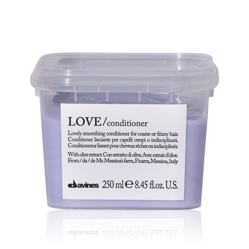 DAVINES Love Conditioner - Après-shampooing lissant pour cheveux rêches ou indisciplinés