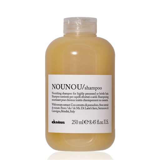 DAVINES Nounou Shampoo - Shampooing nourrissant pour cheveux traités chimiquement ou cassants