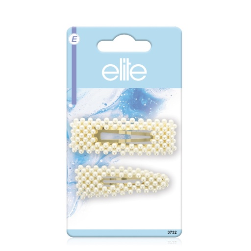[ELI777.CCA] ELITE Accessoires Cheveux - Clics clacs Perles x2