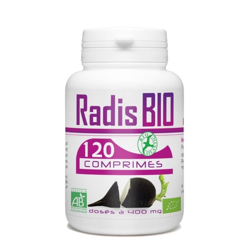 [GPH782.PLO120] Bio Atlantic Radis Noir BIO - Complément alimentaire Détox / Digestion - 120 comprimés
