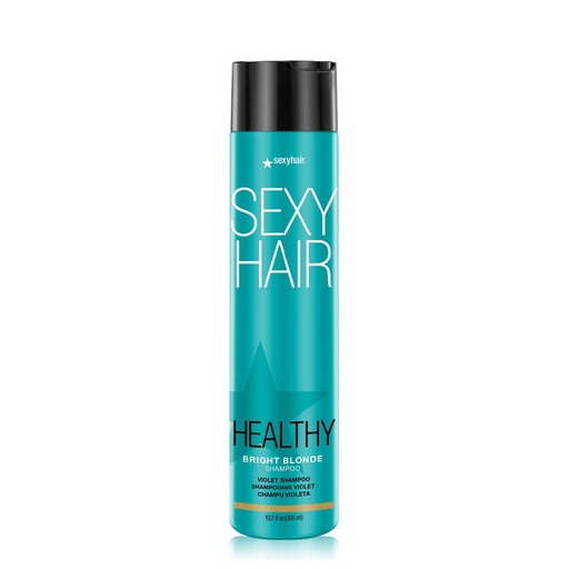 SEXY HAIR Blonde Sexy Hair Bright Blonde Shampoo - Shampooing violet pour cheveux blonds, argentés et multi-tons sans sulfate