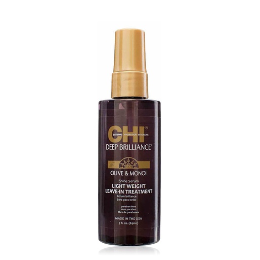 CHI Deep Brilliance Olive & Monoi - Sérum brillance sans rinçage pour cheveux très abîmés et cassants