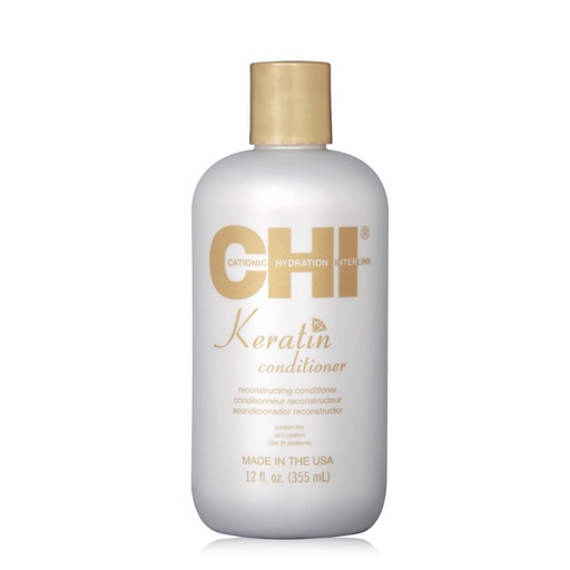 CHI Keratin Conditioner - Après-shampooing reconstructeur pour cheveux très secs et fragilisés