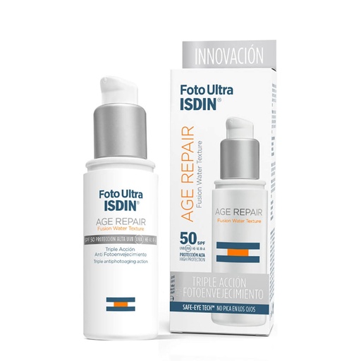 [ISDN87.EAG050] ISDIN FotoUltra Age Repair Fusion Water - Ecran solaire anti-âge très haute protection SPF50+ - 50ml