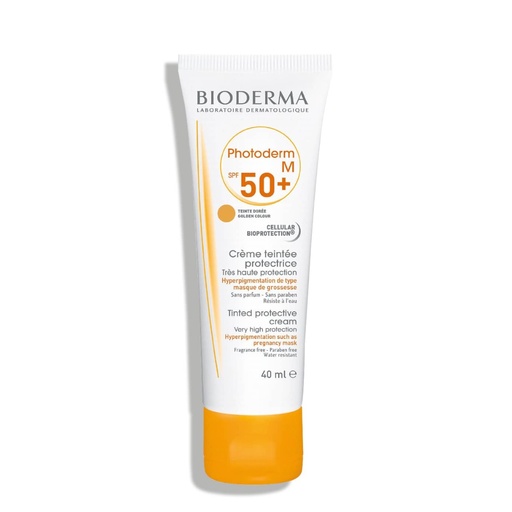 [BDRP35.CST040] BIODERMA Photoderm M - Crème solaire teintée très haute protection anti-masque de grossesse SPF50+ teinte dorée - 40ml