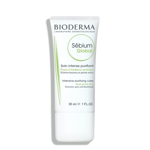 [BDRP29.SPN030] BIODERMA Sébium Global - Soin intense purifiant pour peaux à tendance acnéique anti-boutons anti-points noirs - 30ml