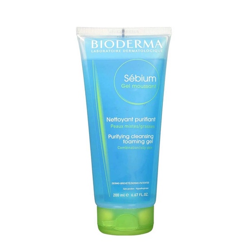 [BDRP29.NPP200] BIODERMA Sebium Gel Moussant - Nettoyant purifiant pour peaux mixtes à grasses - 200ml